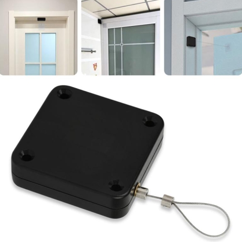 

2 PCS P093 Automatic Doorkeeper Telescher Door Closer Sliding Door Anti-Theft Box, Specification: 2nd Generation Black All Glue 500g 1m