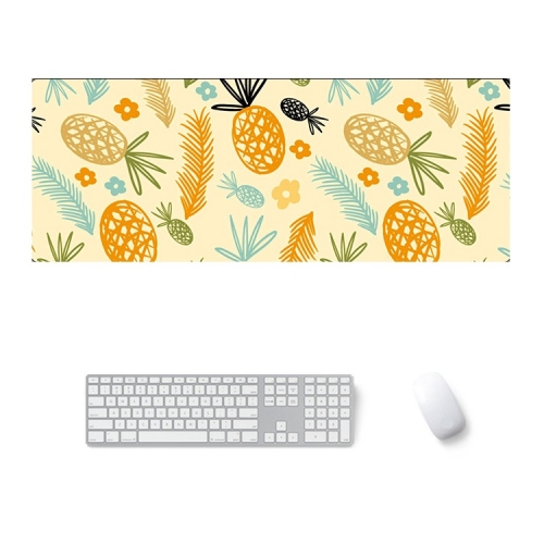 

800x300x2mm Office Learning Rubber Mouse Pad Table Mat(3 Creative Pineapple)