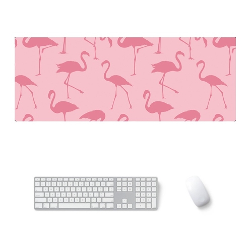 

800x300x2mm Office Learning Rubber Mouse Pad Table Mat(7 Flamingo)