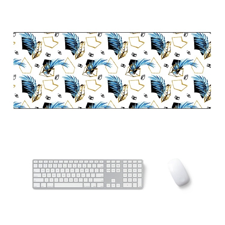 

800x300x3mm Office Learning Rubber Mouse Pad Table Mat(9 Tropical Rainforest)