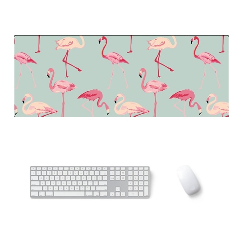 

800x300x5mm Office Learning Rubber Mouse Pad Table Mat(5 Flamingo)
