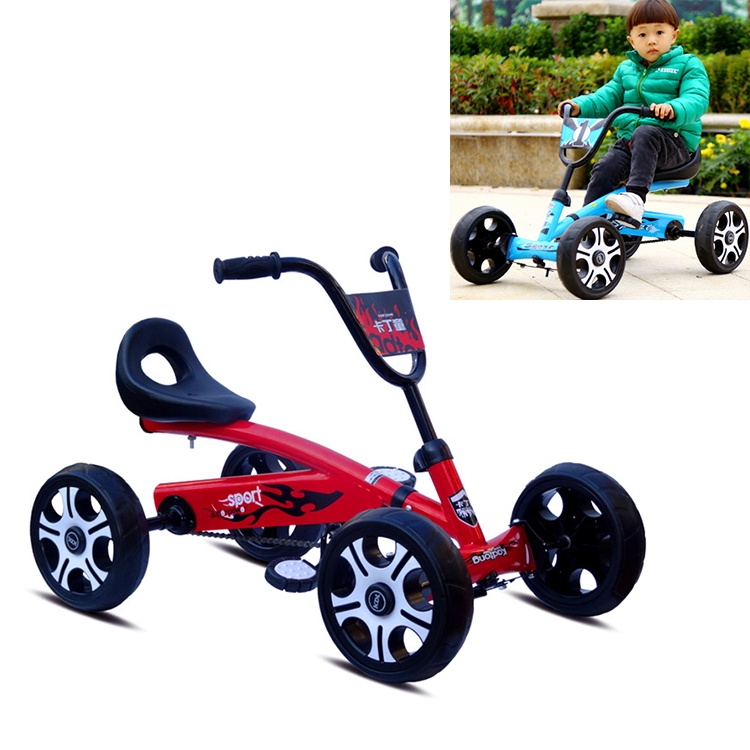 

Foot Pedal Go Kart Kids Ride On Car Toy 4 Wheels Bicycle Push Bike(Red)