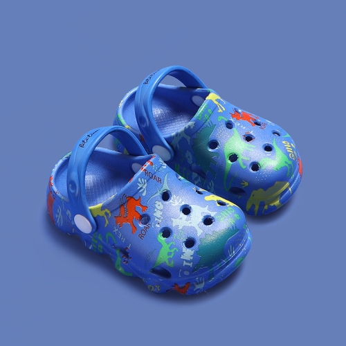 

8615 Children Summer Cave Shoes Baby Anti-Skid Soft Bottom Cartoon Sandals, Size: 160(Royal Blue)