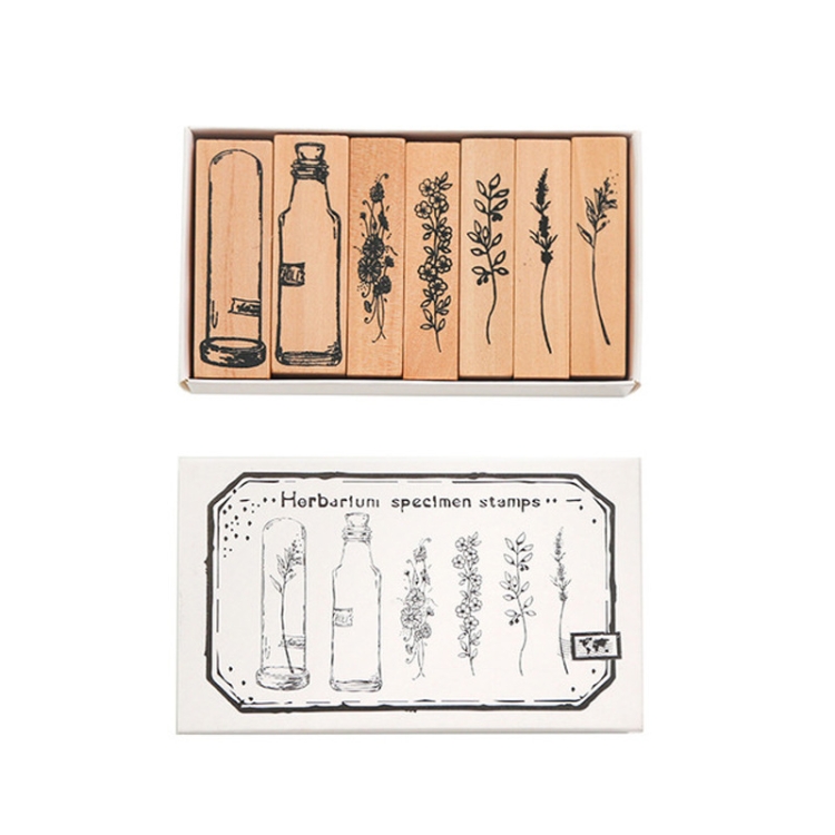 

YZFZYZ Retro Lotus Combination Set Seal Plant Vase Hand Account Seal Hand Account Book Decoration Tool(Spring Magnificent Autumn Moon)