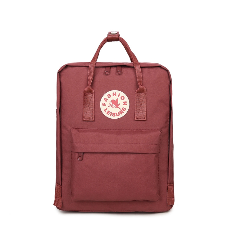 

509 Student Oxford Schoolbag Leisure Waterproof Backpack(Red Wine)