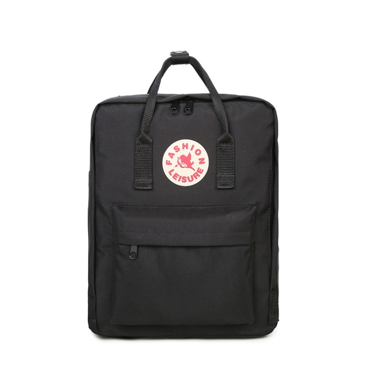 

509 Student Oxford Schoolbag Leisure Waterproof Backpack(Black)