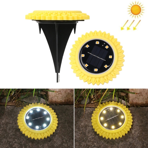 

2 PCS 8 LEDs Solar Petals Buried Lamp Waterproof Garden Lawn Light, Specification: Sunflower (Warm Light)