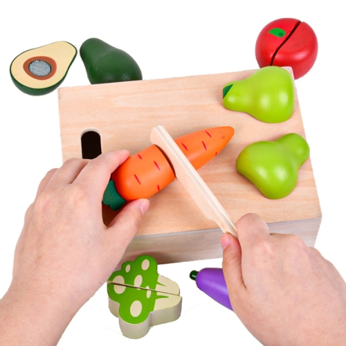 

0615 Vegetable Fruit Cut Kitchen Toy Cut Fruit Play House Toys(8 PCS)