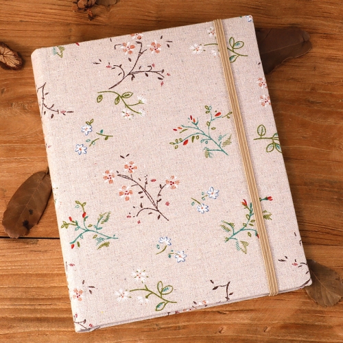 

6 inch 200 Sheets Children Couples Fabric Tether Photo Album(Colorful Flower Branch)