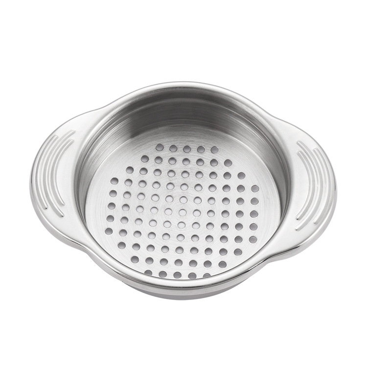 

2 PCS 304 Stainless Steel Sewer Canned Food Water Filter With Ear Kitchen Tool