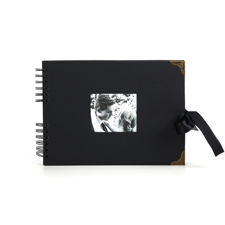 

2 PCS DIY Hand-Adhesive Horizontal Photo Album Specification: Black