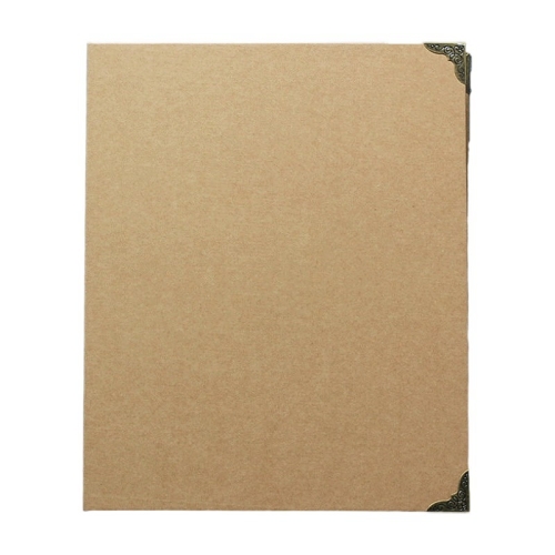 

Party Birthday Gift Classmate Album Kraft Paper Cover Photo Album Book, Specification: 20 A4 White Cards + 20 A4 Pockets(Brown Blank)