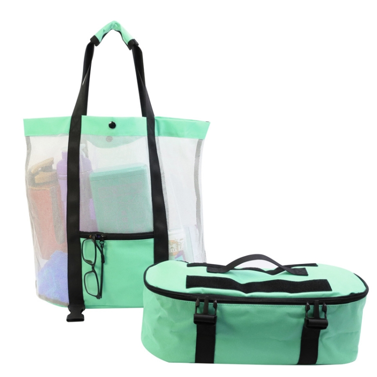 

STSNB-001 Outdoor Leisure 2 in 1 Detachable Beach Storage Bag Insulation Bag(Green)