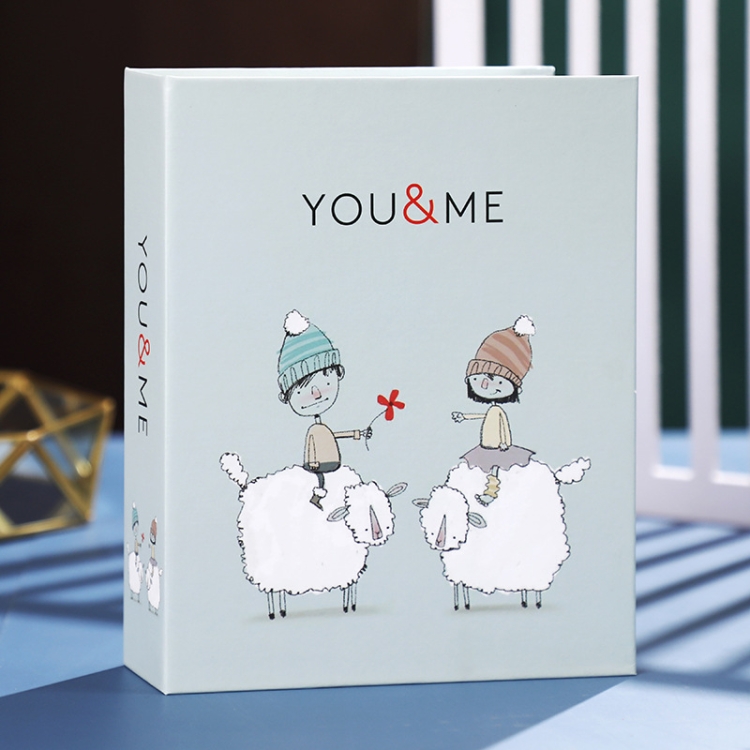 

4 PCS Family Large-Capacity Interstitial Album Book Photo Studio Photo Storage Book, Specification: Laminated 6 inch 200 Sheets(I And You 18)