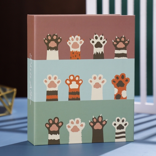 

4 PCS Family Large-Capacity Interstitial Album Book Photo Studio Photo Storage Book, Specification: Laminated 6 inch 200 Sheets(Cat Palm)