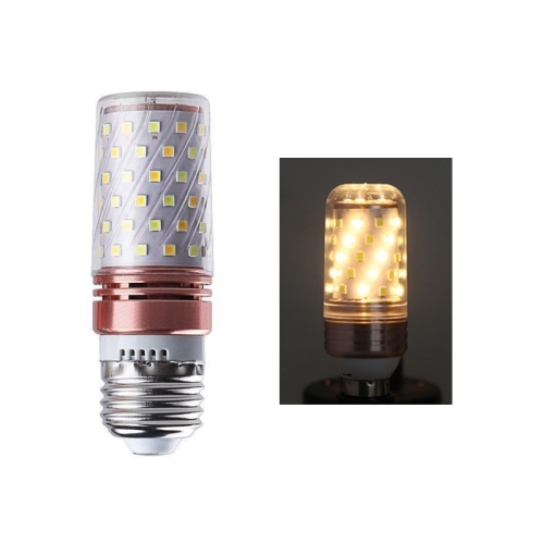 

12W-E27 3 PCS No Flicker Corn Light Candle Bulb Screw Bulb, Light color: Warm Light Home Style