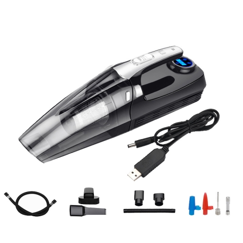 

R-6055 Vacuum Cleaner 4 in 1 Inflatable Pump Home Car Two-Purpose High Power Vacuum Cleaner, Sort by color: Digital Display Wireless