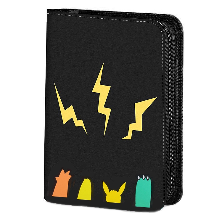 

PU Face Loose-Leaf Game Card Album Album Anime Peripheral Idol Card Collection Album(Black)