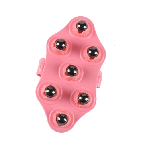 

3 PCS Seven-ball Massager Multifunctional Five-element Meridian Brush Lymphatic Dredging Roller-ball Massager, Shape: Plus Magnetic Pink