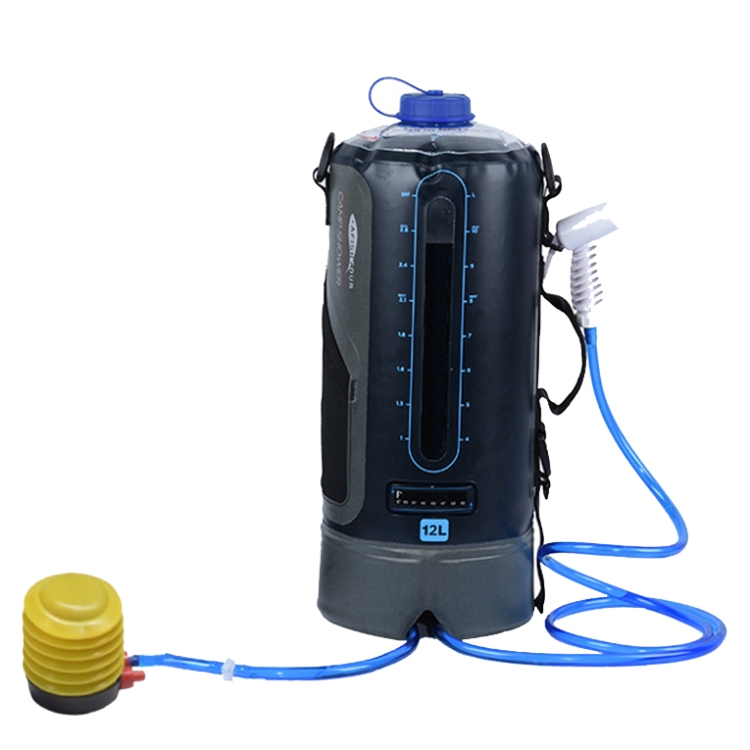 

AFISHTOUR FW2078 12L Outdoor Bath Water Storage Bag Portable Camping Bath Bag, Colour: Ordinary Air Pump