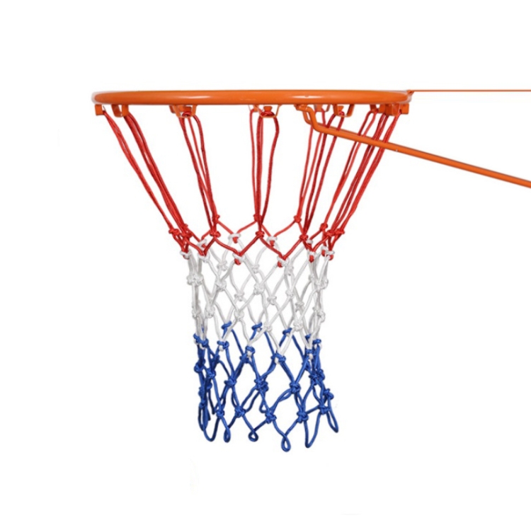 

2 Pairs Outdoor Round Rope Basketball Net, Colour: 5.0mm Long Heavy Polyester(Red White Blue)