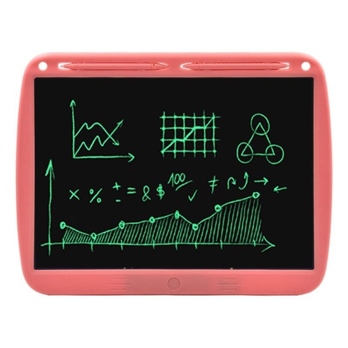 

15inch Charging Tablet Doodle Message Double Writing Board LCD Children Drawing Board, Specification: Monochrome Lines (Pink)
