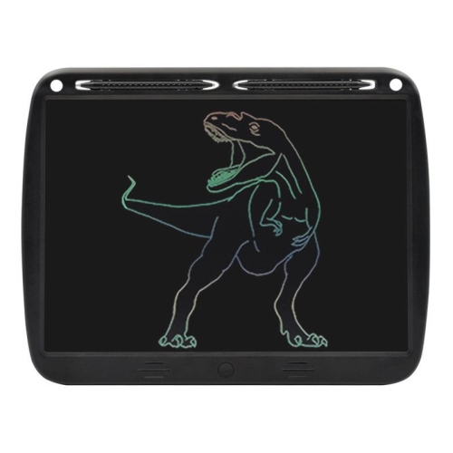 

15inch Charging Tablet Doodle Message Double Writing Board LCD Children Drawing Board, Specification: Colorful Lines (Black)