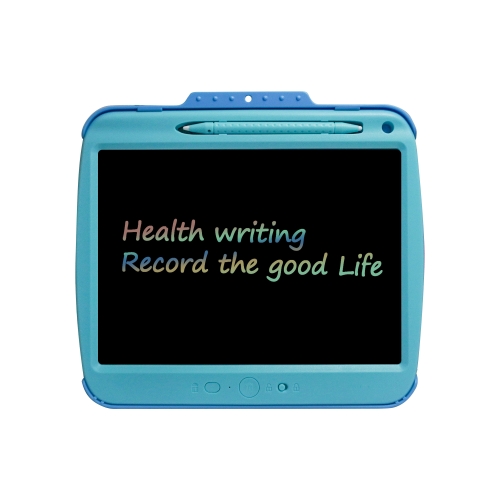 

9 Inch Charging LCD Copy Writing Panel Transparent Electronic Writing Board, Specification: Colorful Lines (Blue)