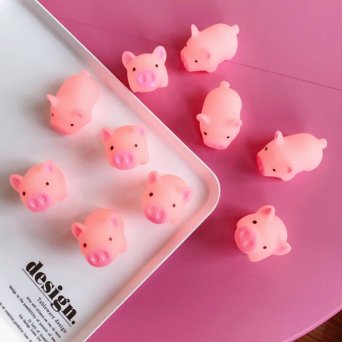 

10 PCS Silica gel Kawaii Pig Model Squeeze Toy Stress Reducer