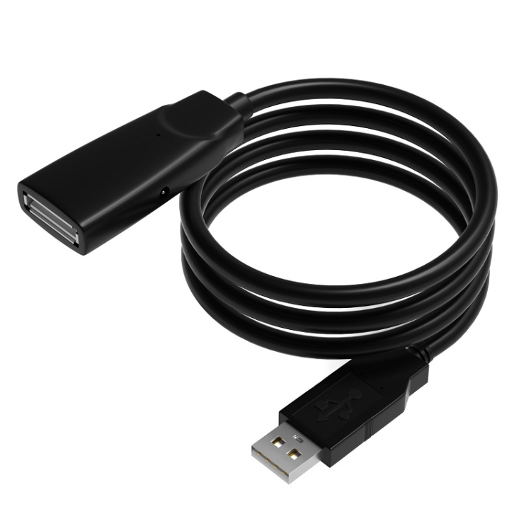 

D.Y.TECH USB 2.0 Extension Cable Male to Female Cable with Signal Amplifier, Length： 5m