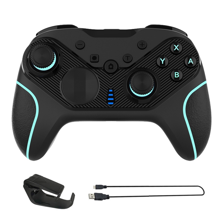 

Wireless Gamepad With Wake-Up For Nintendo Switch/Android/IOS/PC, Style: S818 Green Black + Bracket