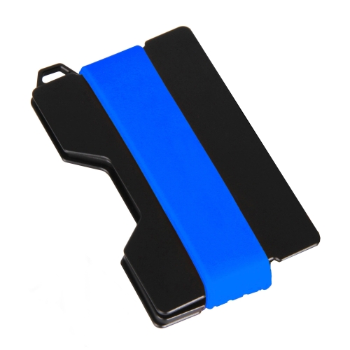

Aluminum Alloy RFID Card Holder Anti-Theft EDC Wallet Coin Storage Box Key Card Holder, Colour: Blue