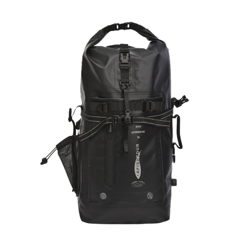 

AFISHTOUR FW2079 35L PVC Outdoor Sports Waterproof Bag Diving Large Capacity Backpack(Black)