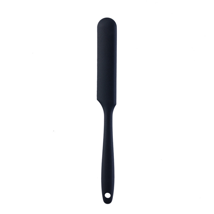 

10 PCS Long Silicone Spatula Butter Cake Cream Scraper Baking Tool(Black)