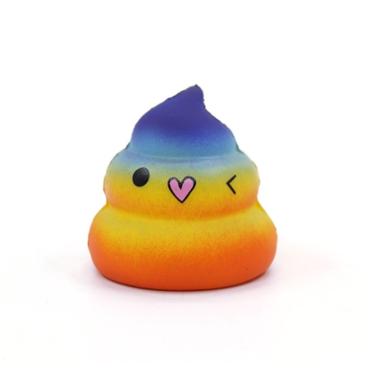 

5 PCS Exquisite Fun Stress Reliever Toy Novelty(yellow expression poop)