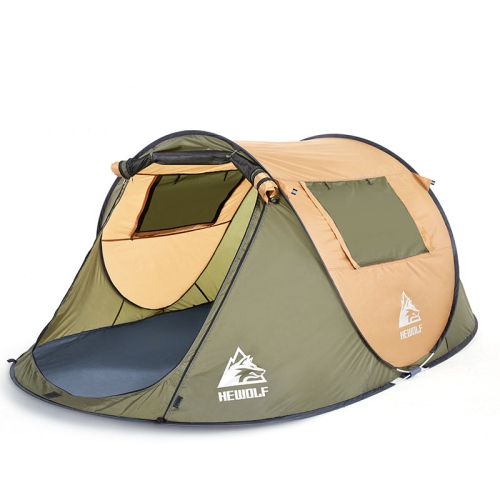 

Hewolf 1766 Outdoor Automatic Windproof Quick-Opening Tent Camping Sunscreen Tent For 2-3 People (Camel)