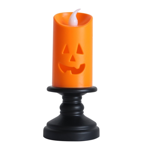 

4 PCS Halloween Candle Lamp LED Colorful Candlestick Desktop Ornaments(Orange)