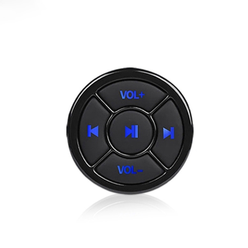 

Car Mobile Phone Remote Control Bluetooth Wireless Multimedia Button Remote Control Music Playback Selfie, Colour: Black