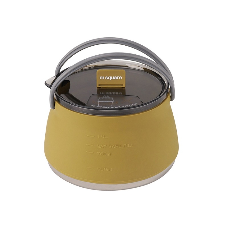 

Msquare Outdoor Camping Folding Silicone Portable Kettle(1L)