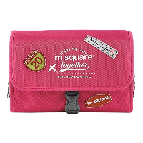 

Msquare Travel Suit Toiletry Bag Cosmetic Storage Bag, Colour: Three-fold Red