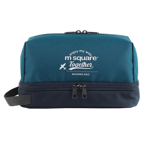 

Msquare Travel Suit Toiletry Bag Cosmetic Storage Bag, Colour: 2-layer Dry&Wet Separation Blue（Classic）