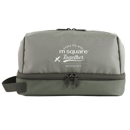 

Msquare Travel Suit Toiletry Bag Cosmetic Storage Bag, Colour: 2-layer Dry&Wet Separation Gray（Classic）