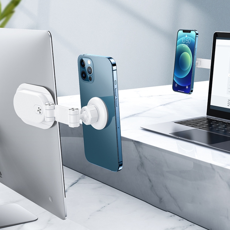 

Oatsbasf/派凡 T02 Laptop Mobile Phone Holder Foldable Horizontal And Vertical Dual-Screen Interactive Magnetic Mobile Phone Holder(White)