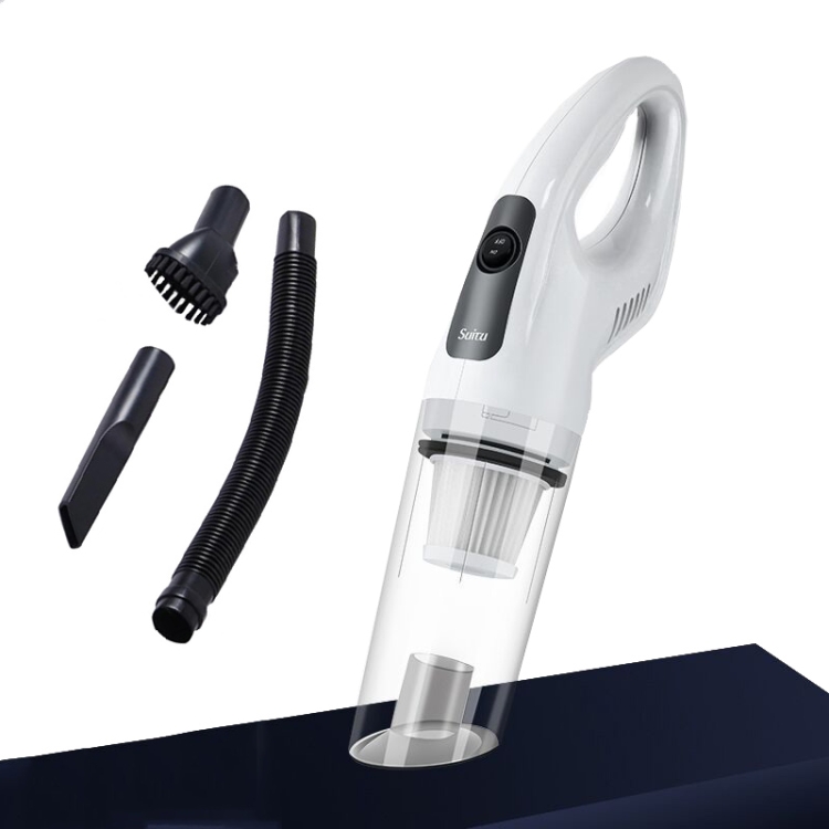 

SUITU ST-6608 Car Vacuum Cleaner Portable Small Dry Wet Handheld High Power Strength Car Vacuum Cleaner, Style: White Wireless