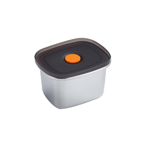 

Refrigerator Fruit Fresh-Keeping Box 304 Stainless Steel Sealed Lunch Box, Capacity: 450ml