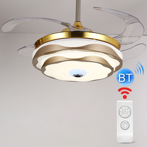 

Modern Dining Room Living Room LED Fan Light(Silver 36 inch)