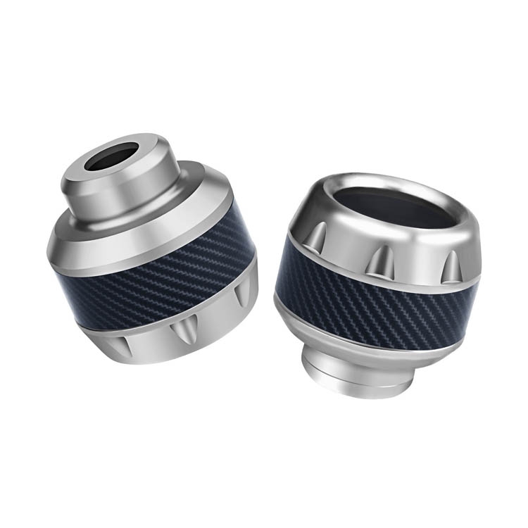 

2 Pairs TF-1783 Motorcycle Accessories Modified Electric Car Anti-Drop Cup Aluminum Alloy Shock Absorption Front Fork Cup(Silver)