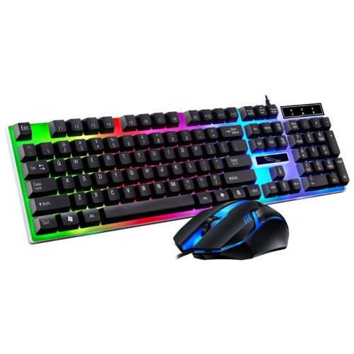 

ZGB G21B Colorful Glow USB Wired Keyboard Mouse Set(Black)