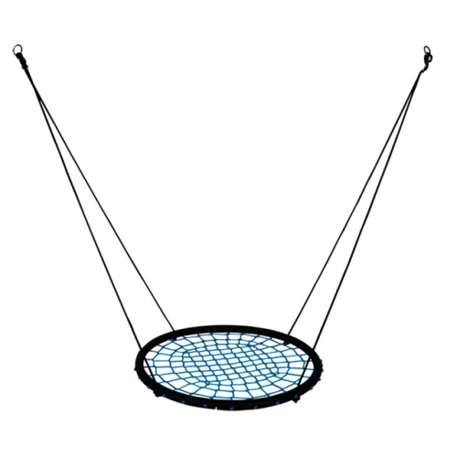 

Children Nest Swing Indoor and Outdoor Hanger Children Stout Net Rope Swing Toys(Blue)