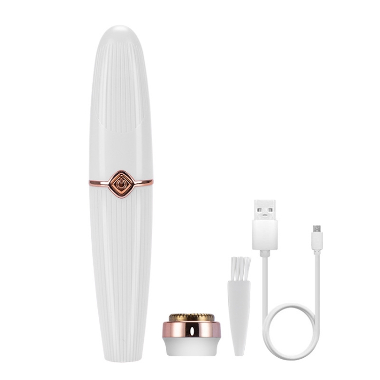 

Ladies Shaver 2 In 1 Lipstick Epilator Mini Face Shaver(White)